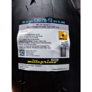 Ban Motor ADX RS Ax 002 Milleprimo 130/70-12 Tubeless