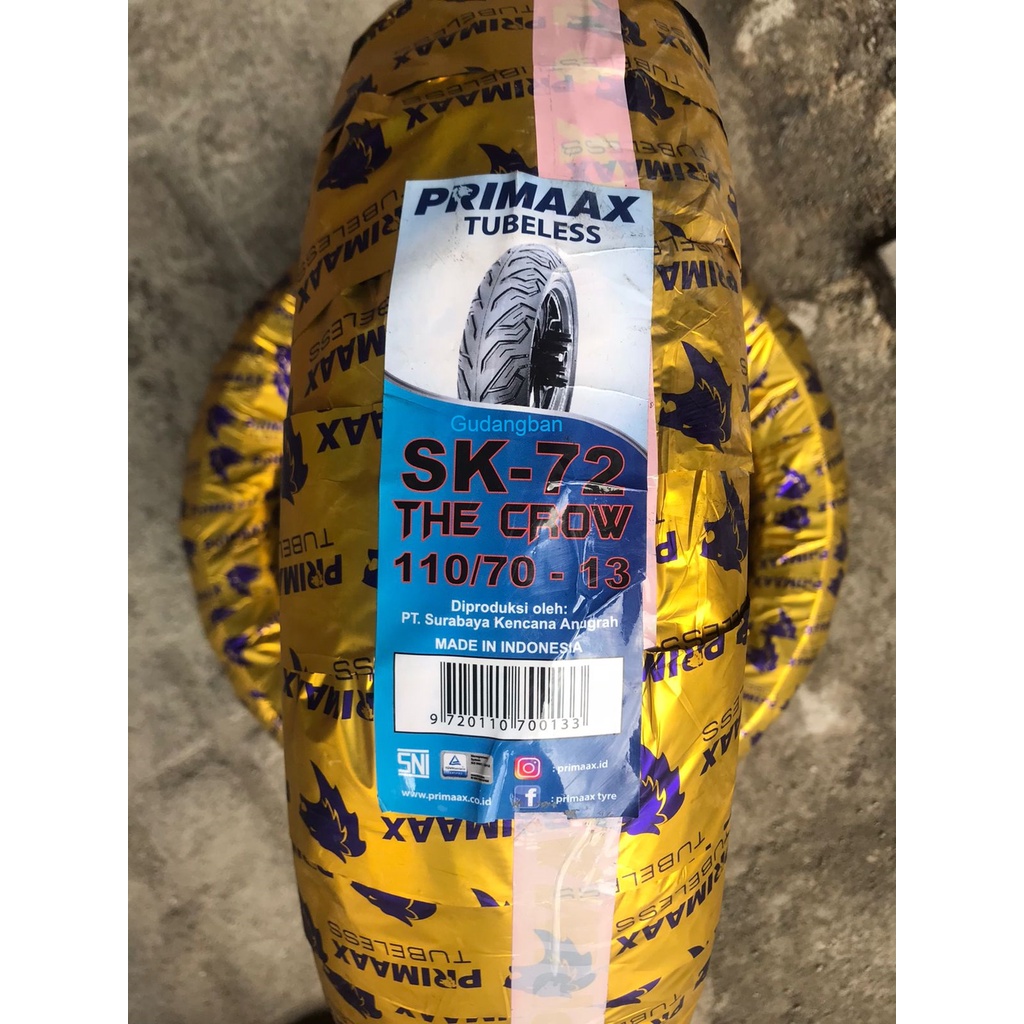 Ban Motor Primaax SK-72 The Crow 110/70-13 Tubeless