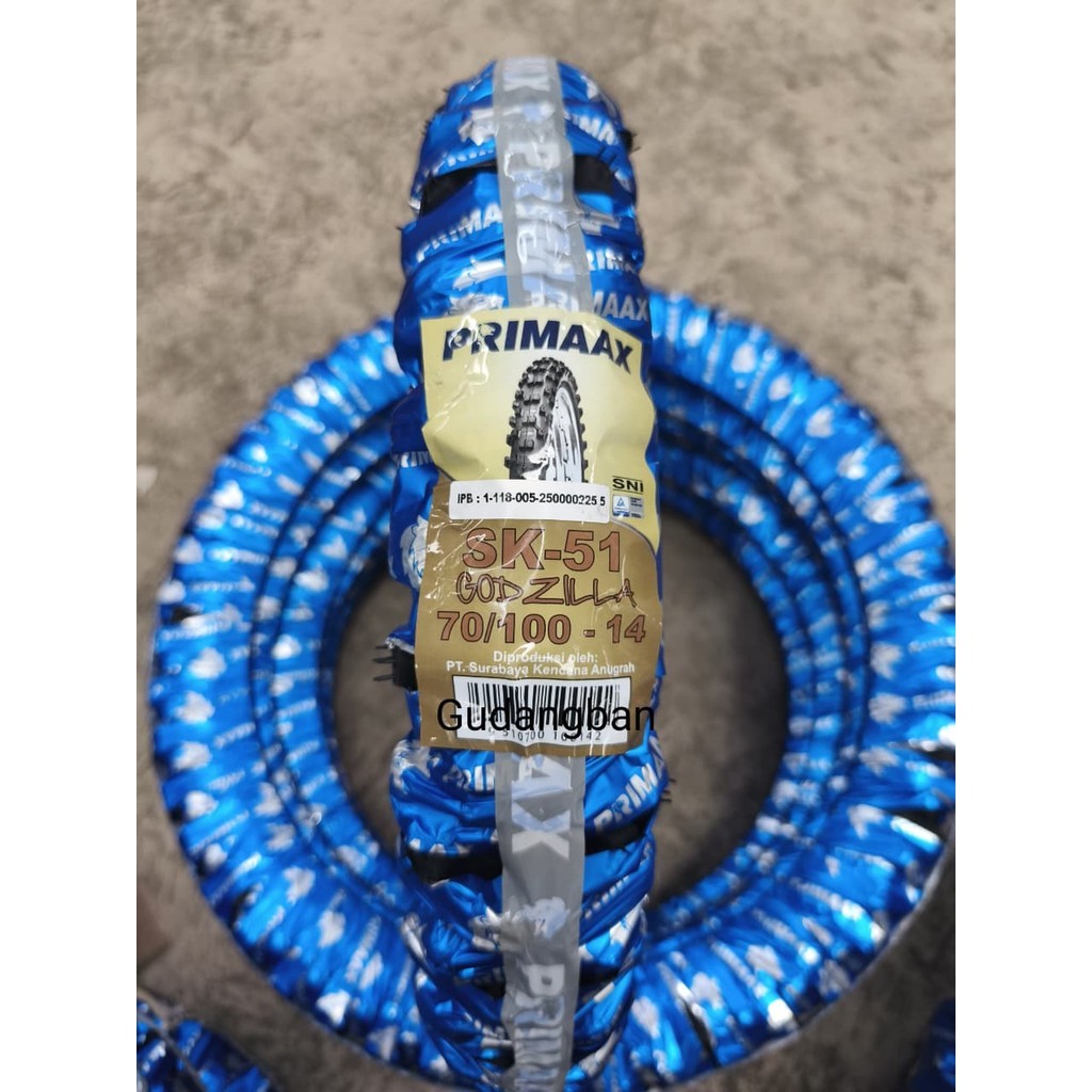 Ban Motor Primaax SK-51 Godzilla 70/100-14 Tubeless