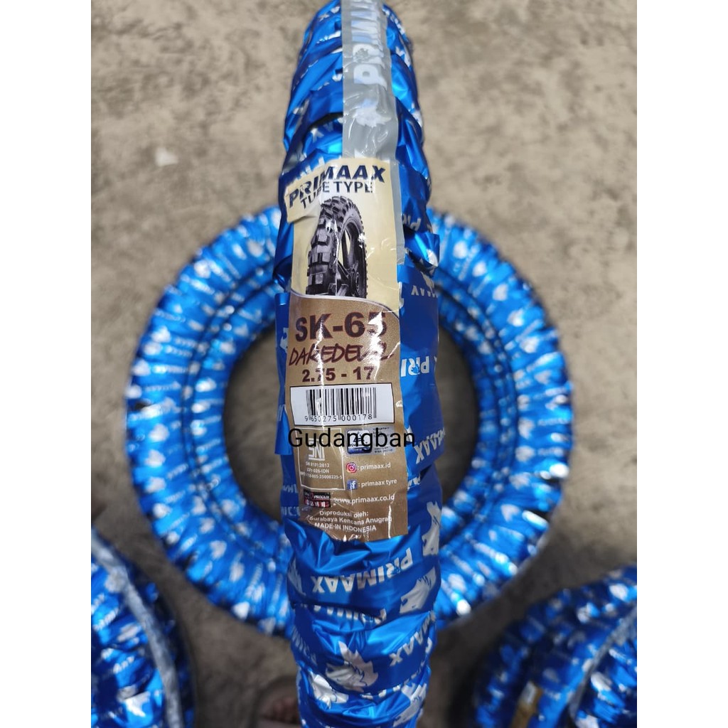 Ban Motor Primaax SK-65 Daredevil 2.75-17 Tubeless