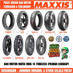 Ban Motor Maxxis Green Devil 100/80-14 Tubeless