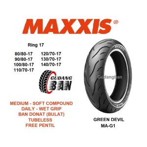 Ban Motor Maxxis Green Devil 110/70-17 Tubeless