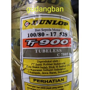 Ban Motor Dunlop TT900 100/80-17 M/C 52S Tubeless