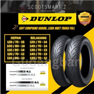 Ban Motor Dunlop SC Smart 2 110/90-13 M/C 55P Tubeless