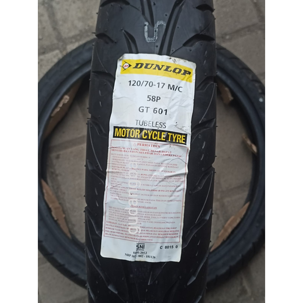 Ban Motor Dunlop GT601 120/70-17 58P Tubeless