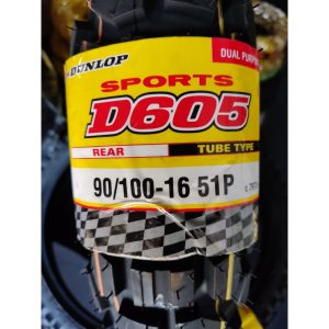 Ban Motor Dunlop D605 90/100-16 M/C 51P (RR) Tubetype