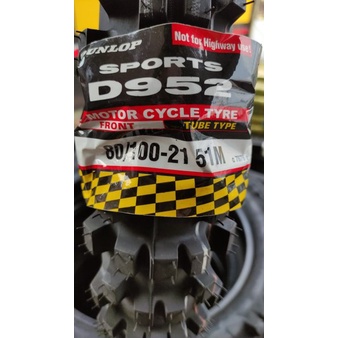 Ban Motor Dunlop D952 80/100-21 51M (FR) Tubetype