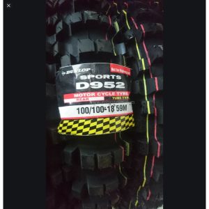 Ban Motor Dunlop D952 100/100-18 59M (RR) Tubetype