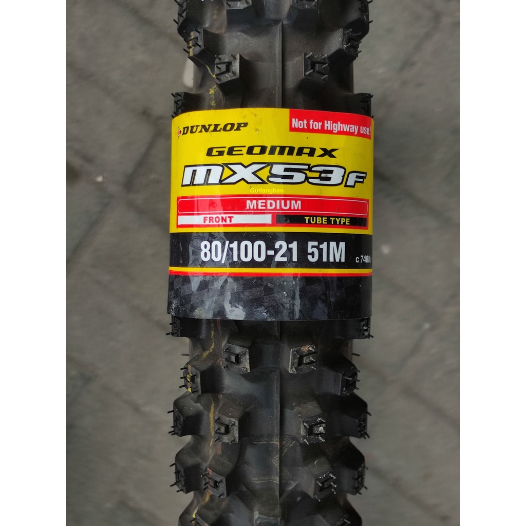 Ban Motor Dunlop MX53 80/100-21 51M (FR) Tubetype