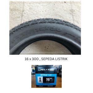 Ban Dalam Sepeda Listrik 16 X 2.50 / 3.0 A/V 35 Deli Tire Kardus biru