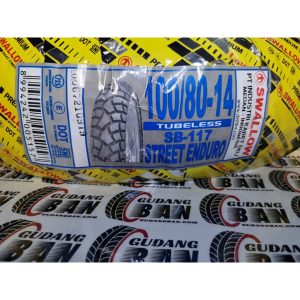 Ban Motor Swallow SB-117 100/80-14 Tubeless