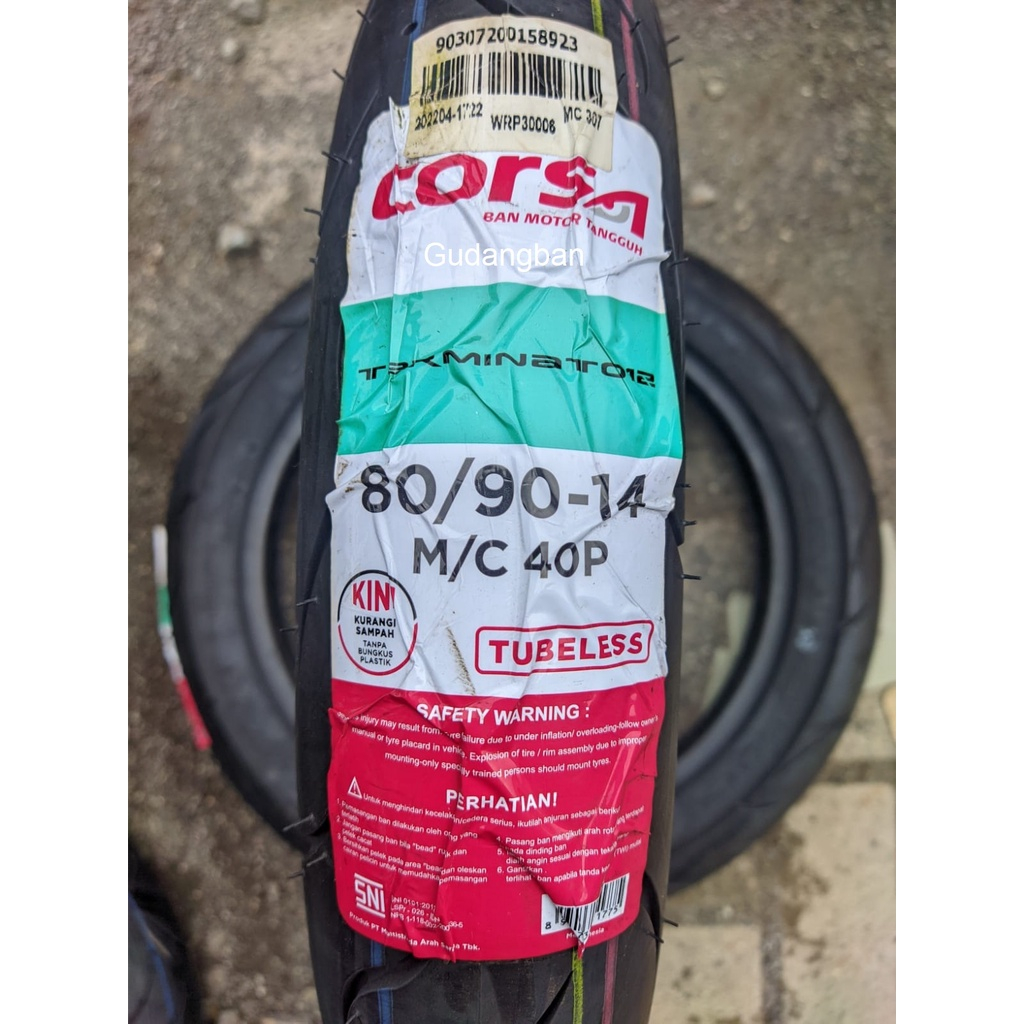 Ban Corsa Terminat 012 80/90-14 tubeless pilihan ban awet harga menengah