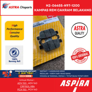 Kampas Rem Aspira Honda PCX / ADV
