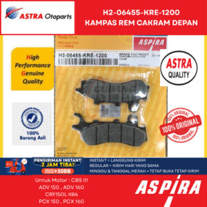 Kampas Rem Aspira Honda PCX / ADV