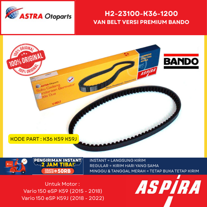 V-Belt Aspira Honda Beat / Scoopy / Spacy