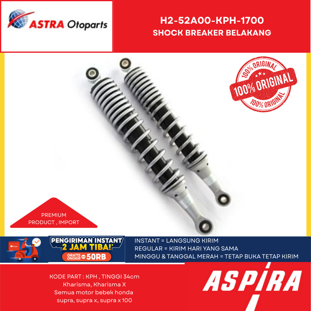 Shock Breaker Aspira Honda Supra X 125
