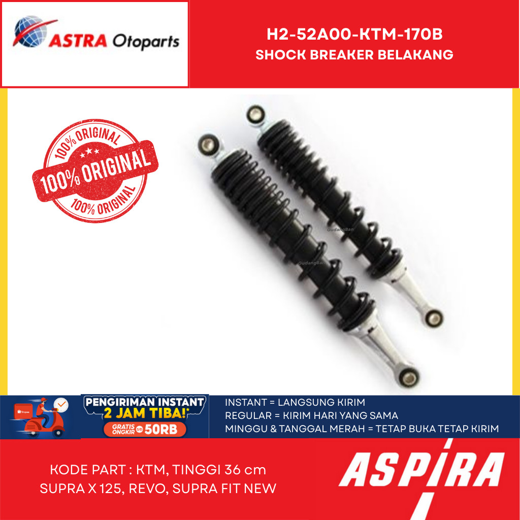 Shock Breaker Aspira Honda Supra / Supra X / Revo