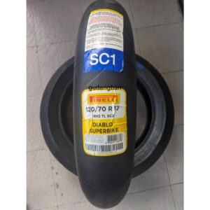 PIRELLI Diablo Superbike 120 70 17 Pirelli Tubeless Ban Motor Slick Moge Balap Baru Original Free Pentil