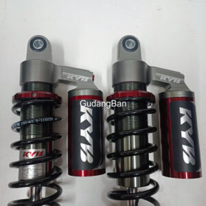 [KYB-ELITE-XMAX] KAYABA ( K-ELITE ) SHOCKBREAKER XMAX 250 300 TABUNG IMPORT 350mm BLACK RED TITANIUM HITAM MERAH